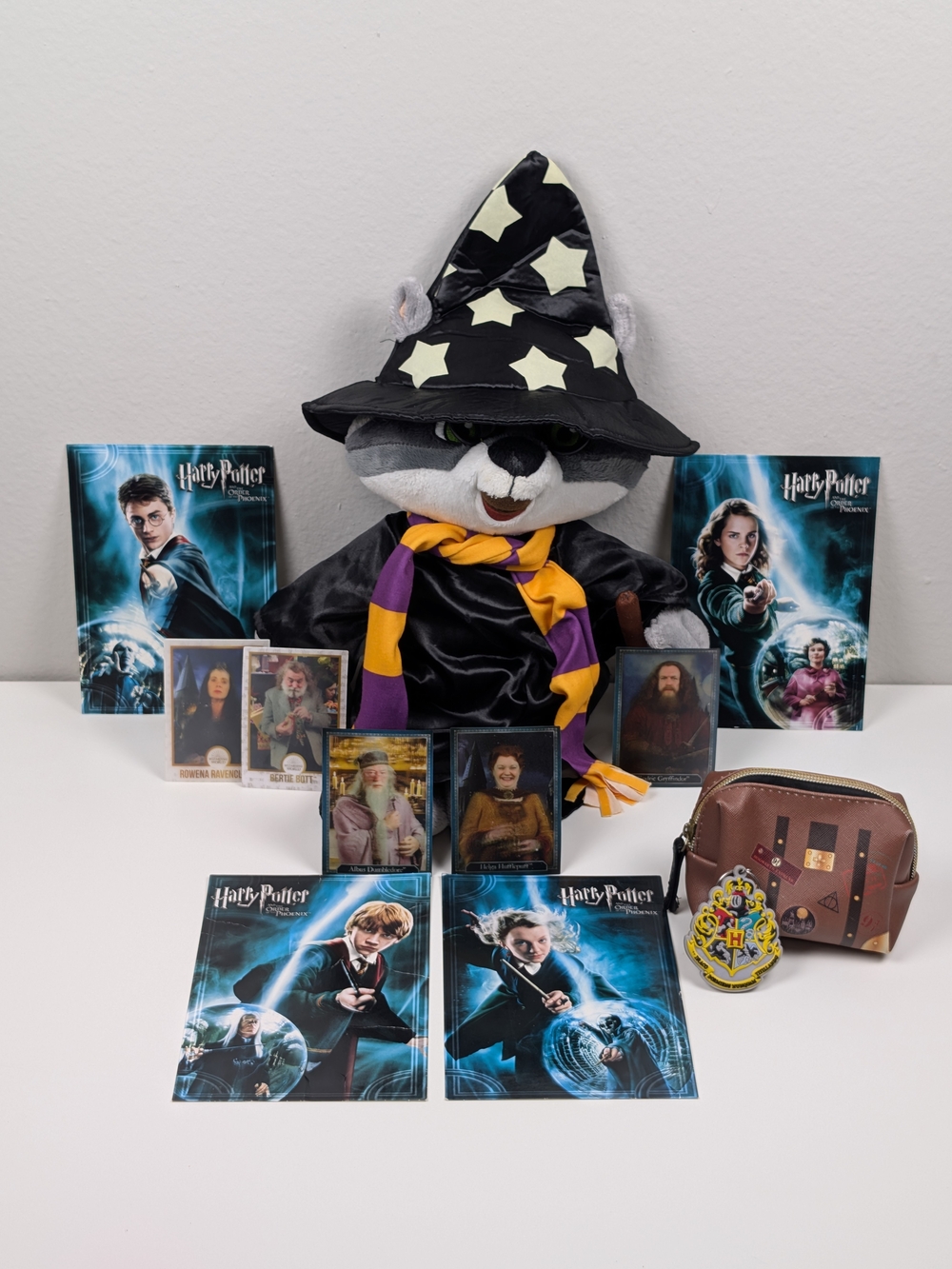 Harry Potter Lot Great Wolf Lodge Wizard Plush Chocolate Frog Cards Trunk Pouch
